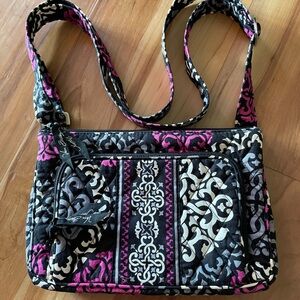 Vera Bradley Black and Pink Crossbody Bag